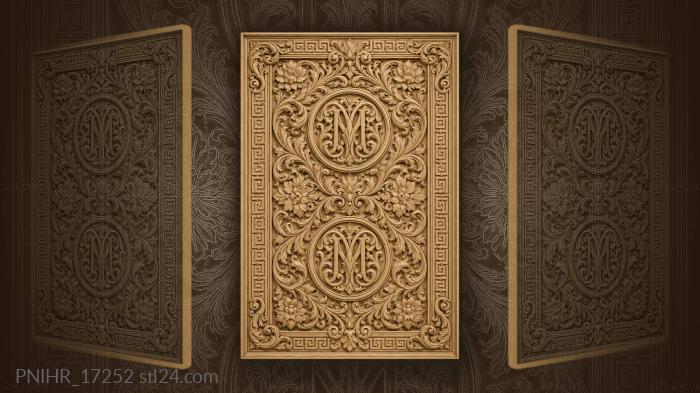 Intertwined initials floral greek key 3d STL model