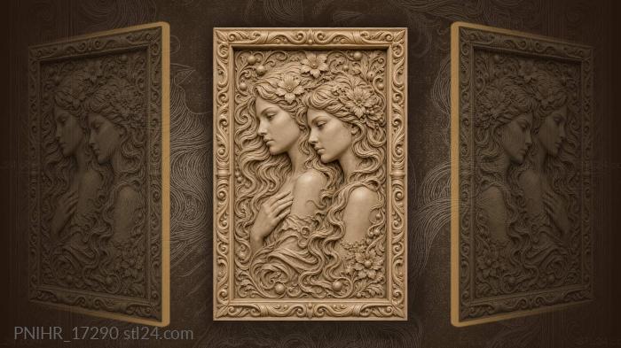 Whispering secrets floral embrace 3d STL model