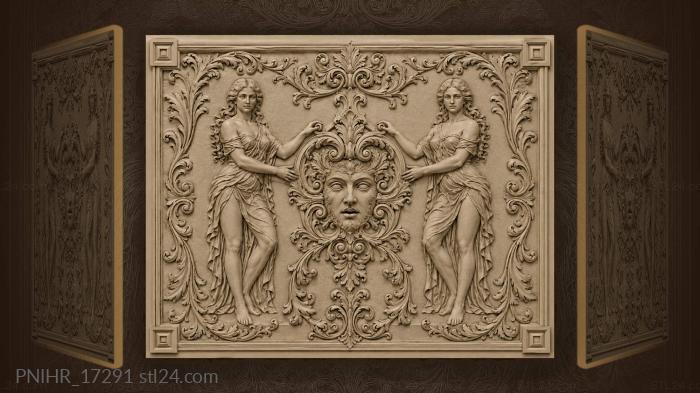 Goddesses and ancient ceremonial mask 3d STL model
