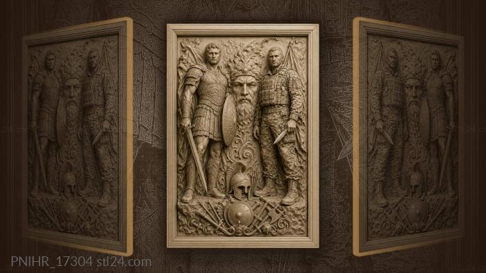 Warrior soldier central head weapons 3d STL model