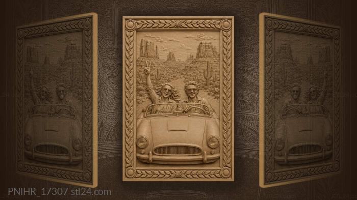 Desert road trip peace gesture 3d STL model