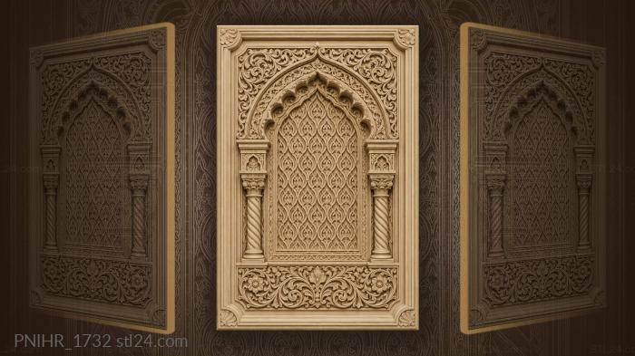 Archway of repeating eastern letter signs 3d STL model