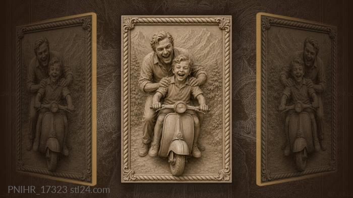 Joyful ride among distant mountains 3d STL model