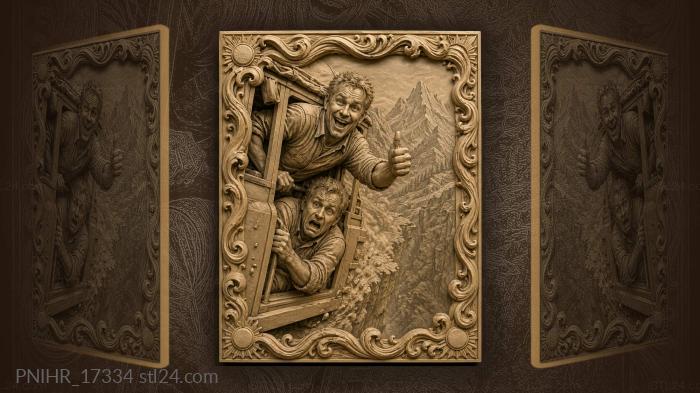 Risky ride with hopeful gesture 3d STL model