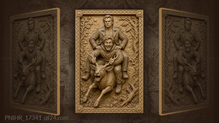 Wild ride with grinning man 3d STL model