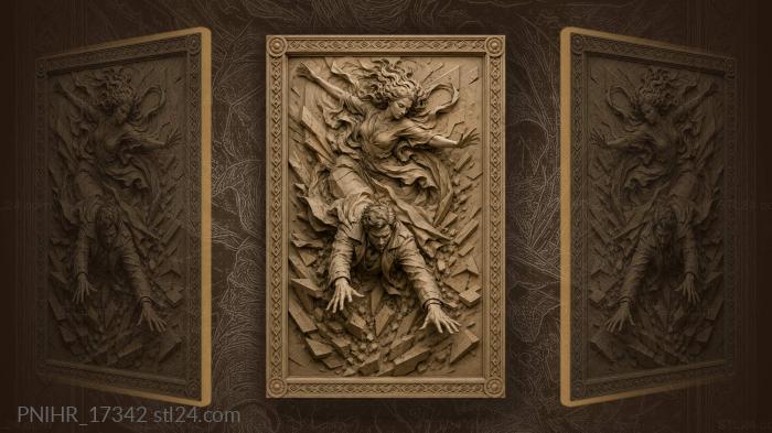 Dramatic rescue in swirling chaos 3d STL model