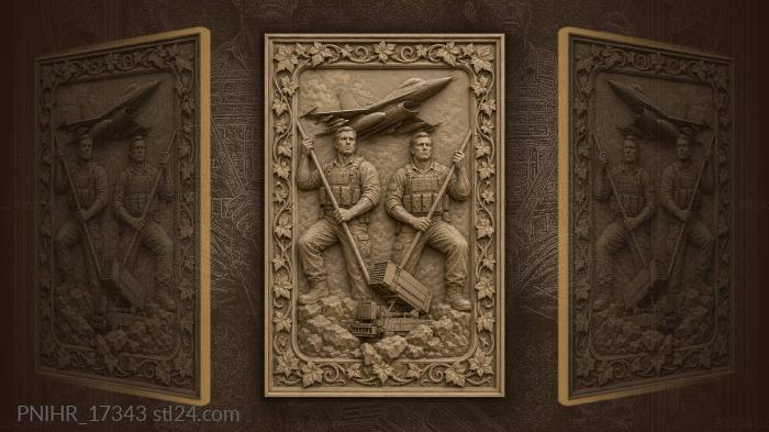 Pilots with jet and gear 3d STL model