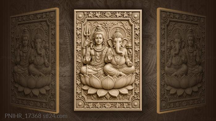 Lotus throne divine blessing pair 3d STL model