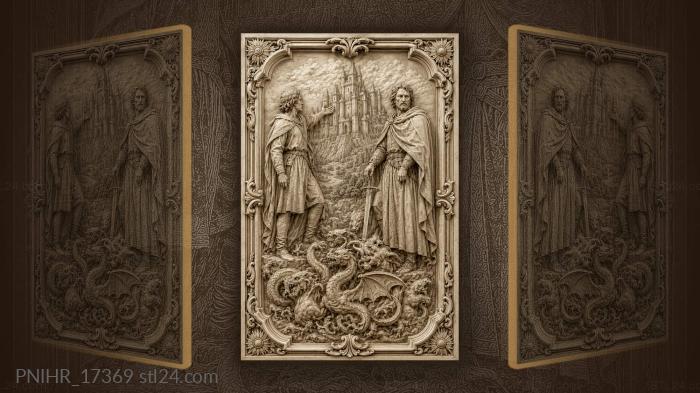 Castle tale with brave companions 3d STL model