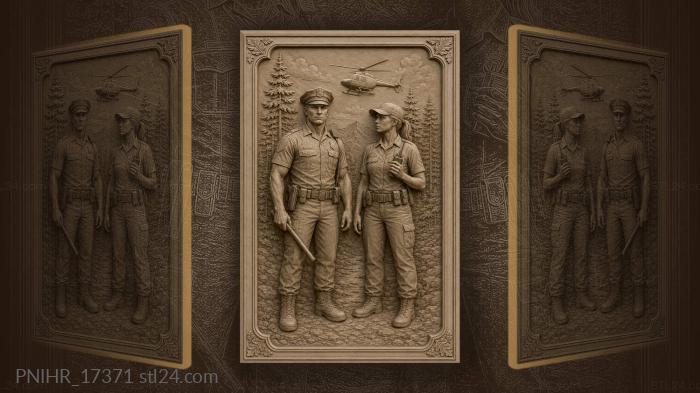 Police officer meets security guard 3d STL model