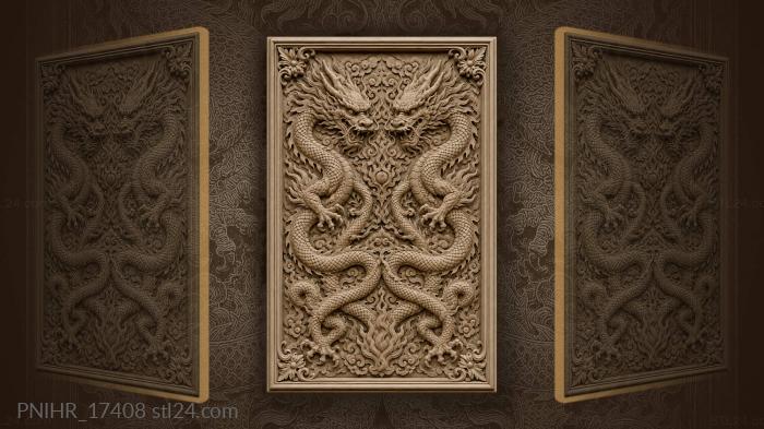 Scaled pair twisted into one pattern 3d STL model