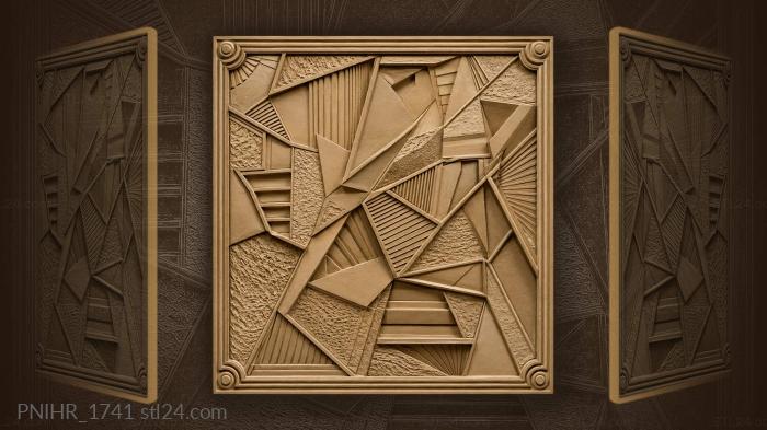 Irregular polygons locked together 3d STL model