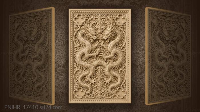 Serpent necks twisted into a knot 3d STL model
