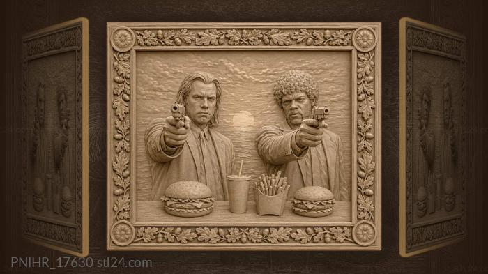 Gangsters burgers sunset showdown 3d STL model