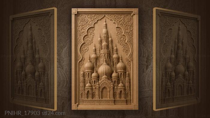 Eastern towers and golden domes 3d STL model