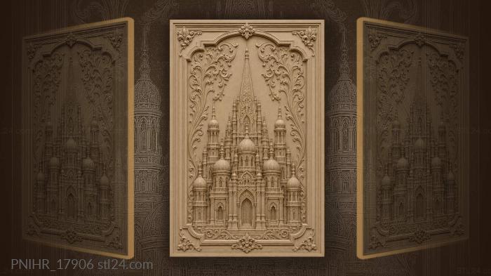 Eastern palace fairytale towers spires 3d STL model