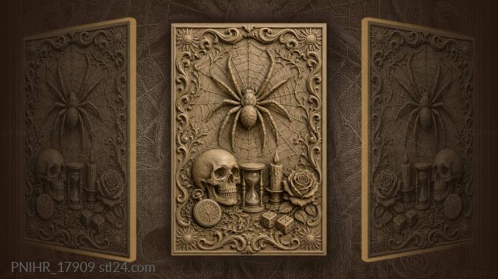 Spider web time and fate 3d STL model