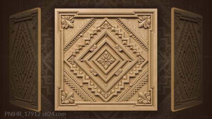 Diamond nested inside smaller diamonds 3d STL model