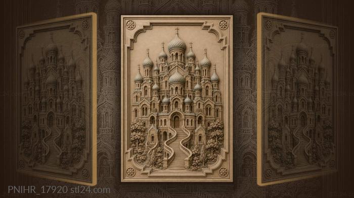 Eastern cathedral fairytale architecture 3d STL model