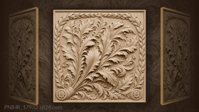 Laurel leaves organic floral growth 3d STL model