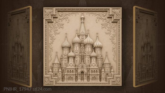 Onion domes of saint basil 3d STL model