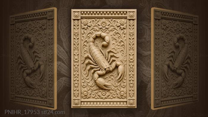 Dark eyes among strict ornament 3d STL model