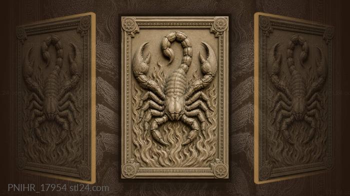 Lower half swallowed by fire 3d STL model
