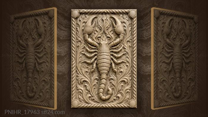 Sting lowered among tongues of flame 3d STL model
