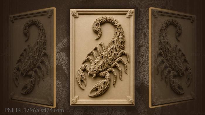Ancient city inside scorpion 3d STL model