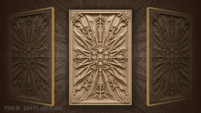 Sharp rays from a floral core 3d STL model