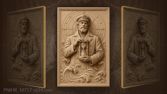Great hourglass among concentric rings 3d STL model