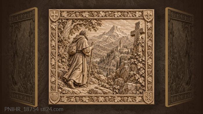 Pilgrim’s journey to sacred mountains 3d STL model