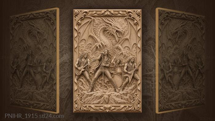 Dragon band concert magical performance 3d STL model
