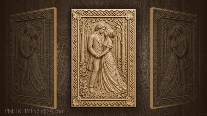 Forest lovers tender embrace forever 3d STL model