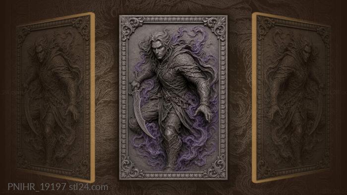 Dark elf wreathed in energy 3d STL model