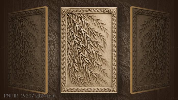Willow branches laurel wreath garland 3d STL model