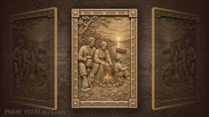 Samovar and pot by the river 3d STL model