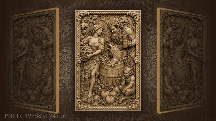 Mermaid rising from the feast barrel 3d STL model