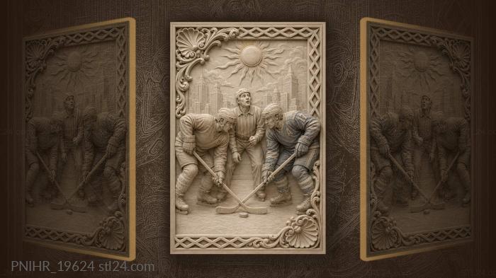 Captain facing the number seventeen player 3d STL model