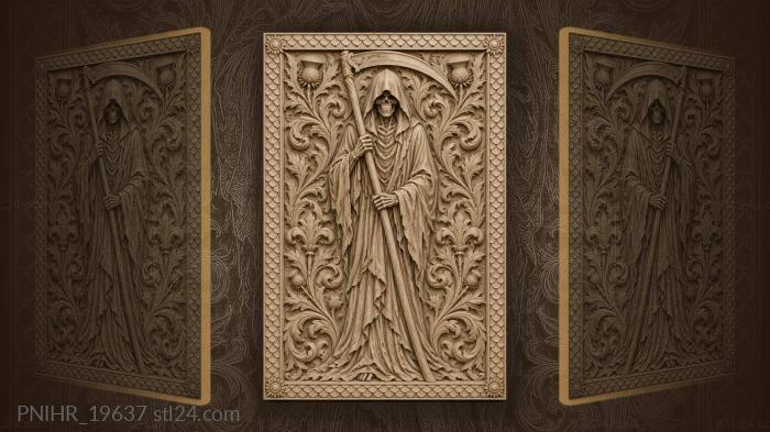 Reaper among acanthus scrolls and thistles 3d STL model