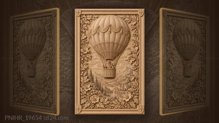 Balloon flight among lush gardens 3d STL model