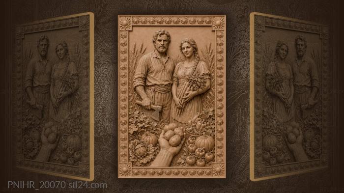 Harvest bounty golden wheat field 3d STL model