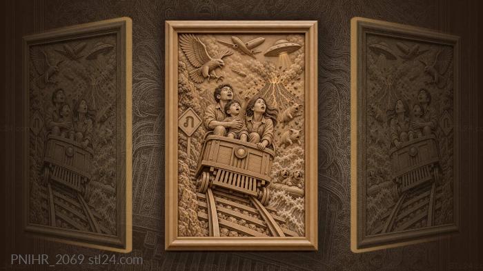 Family adventure on railway chaos 3d STL model