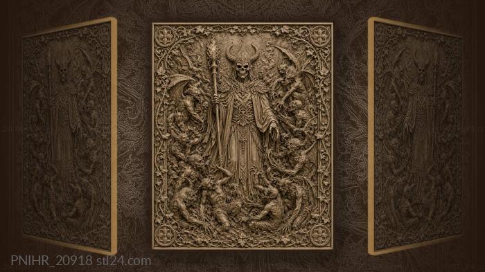 Horned lord with demonic host 3d STL model