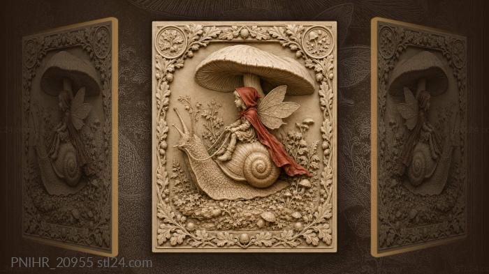 Fairy tale on a snail’s back 3d STL model