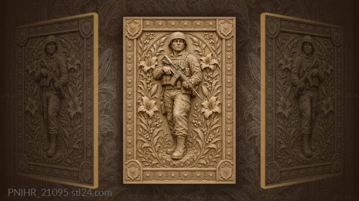 Guard among lilies and berries 3d STL model