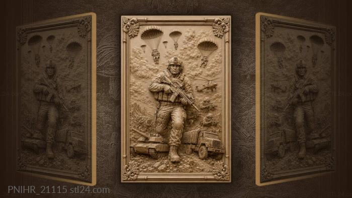Airborne troops and armored advance 3d STL model