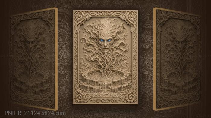 Spectral face water emergence mystery 3d STL model