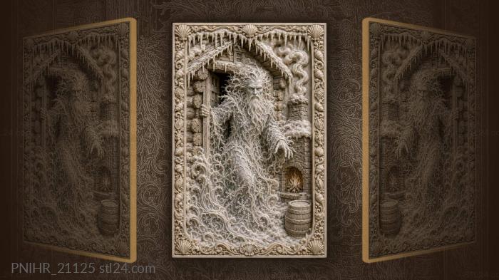 Winter spirit from old cabin 3d STL model