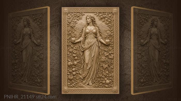 An apple in each hand 3d STL model